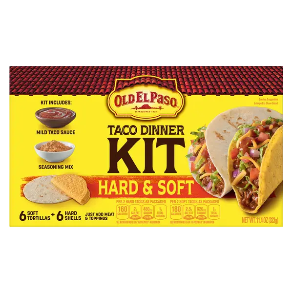 Old El Paso Kit Diner Tacos (Dur et Mou)