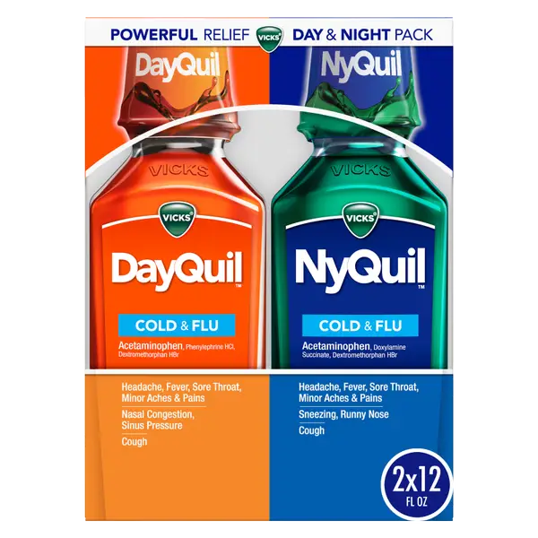 Vicks DayQuil & NyQuil Rhume et Grippe (pack Jour et Nuit)